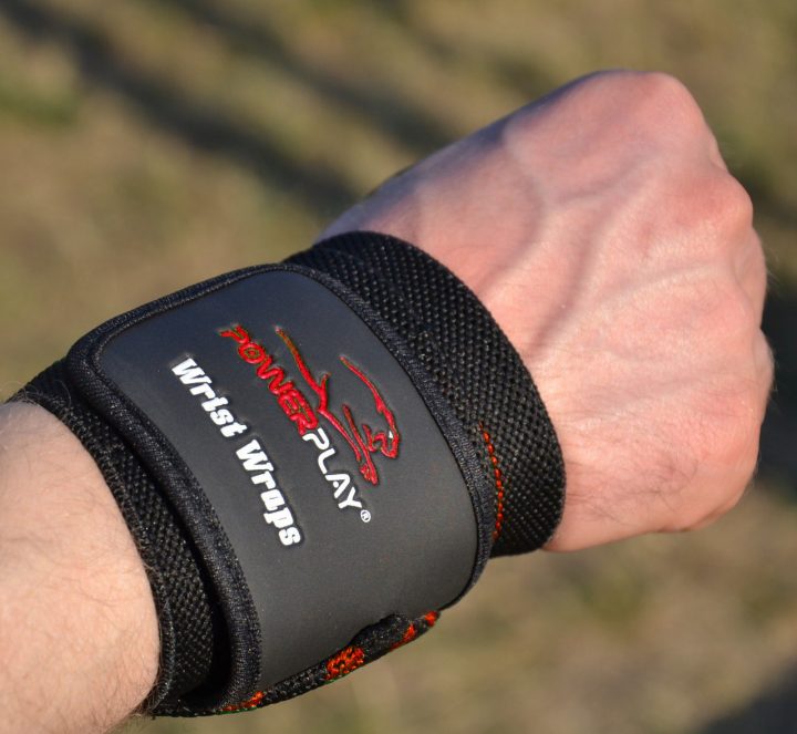 Кистьові бинти PowerPlay 3081 Gym WristT Wraps Чорно-Червоні - Зображення 10