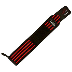 Кистьові бинти PowerPlay 3081 Gym WristT Wraps Чорно-Червоні - Зображення 5