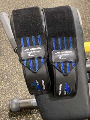 Кистьові бинти PowerPlay 3081 Gym WristT Wraps Чорно-Сині - Зображення 8