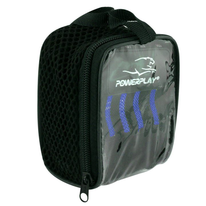 Кистьові бинти PowerPlay 3081 Gym WristT Wraps Чорно-Сині - Зображення 6
