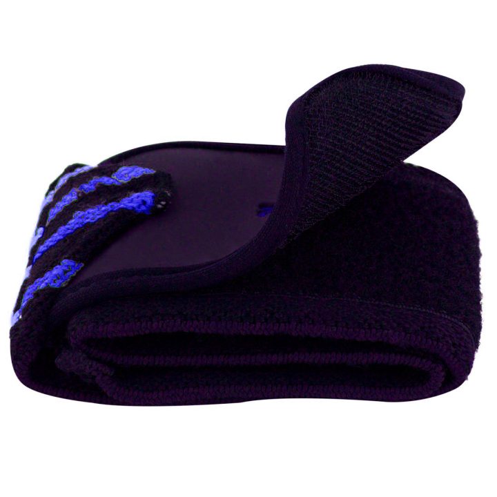 Кистьові бинти PowerPlay 3081 Gym WristT Wraps Чорно-Сині - Зображення 4
