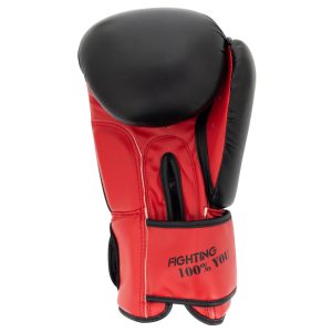 Боксерські рукавиці PowerPlay 3004 Classic Чорно-Червоні 10 унцій - Зображення 3