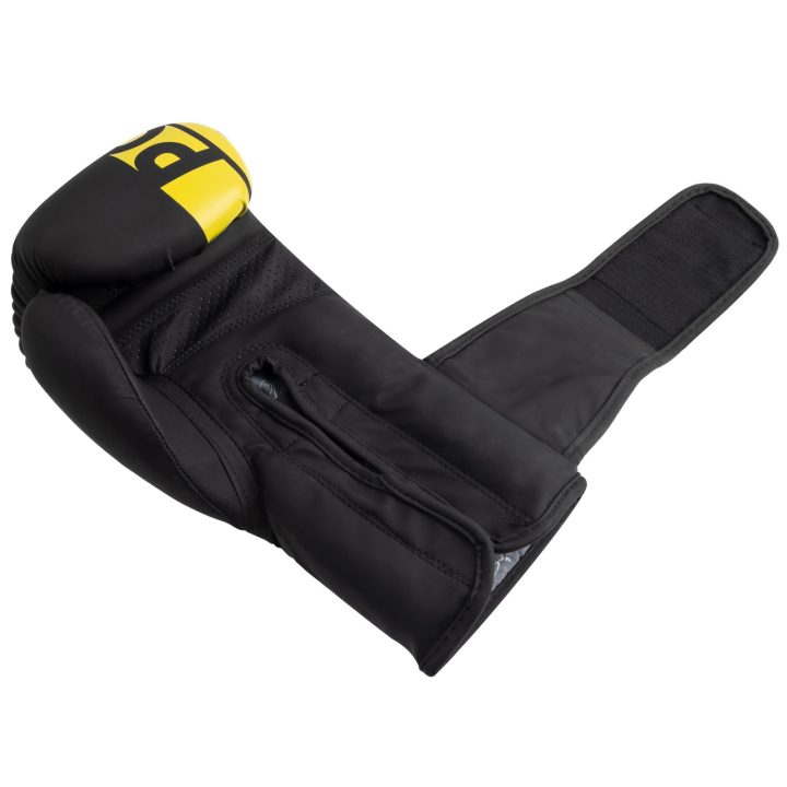 Боксерські рукавиці PowerPlay 3086 Matt Challenger Чорно-Жовті 14 унцій - Зображення 6