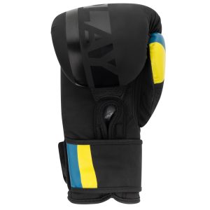 Боксерські рукавиці PowerPlay 3021 Ukraine Чорні 12 унцій - Зображення 3