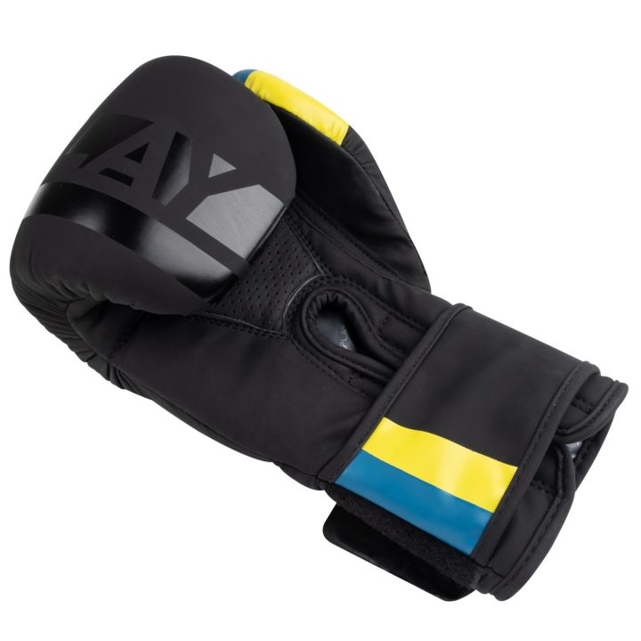 Боксерські рукавиці PowerPlay 3021 Ukraine Чорні 12 унцій - Зображення 5