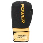 Боксерські рукавиці PowerPlay 3024 Ultra Mat Чорно-Золоті 16 унцій - Зображення 2