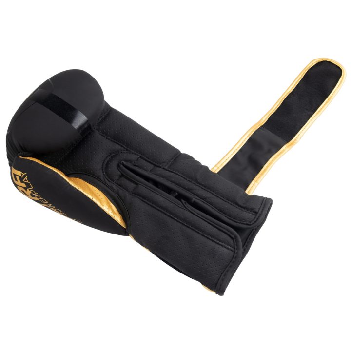 Боксерські рукавиці PowerPlay 3024 Ultra Mat Чорно-Золоті 16 унцій - Зображення 6