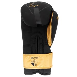 Боксерські рукавиці PowerPlay 3024 Ultra Mat Чорно-Золоті 16 унцій - Зображення 3