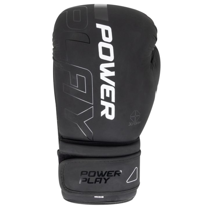 Боксерські рукавиці PowerPlay 3024 Ultra Mat Чорно-Білі 12 унцій - Зображення 2