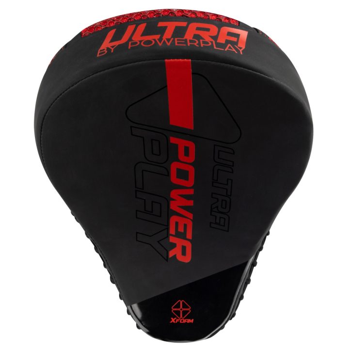 Лапи боксерські PowerPlay 3044 Pro Carbon Ultra Series Чорно-Червоні PU [пара] - Зображення 2