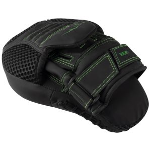 Лапи боксерські PowerPlay 3044 Pro Carbon Ultra Series Чорно-Зеленіі PU [пара] - Зображення 4