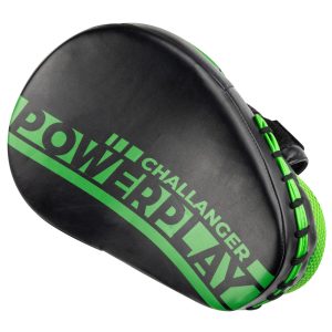 Лапи боксерські PowerPlay 3041 Чорно-Зелені PU [пара] - Зображення 4