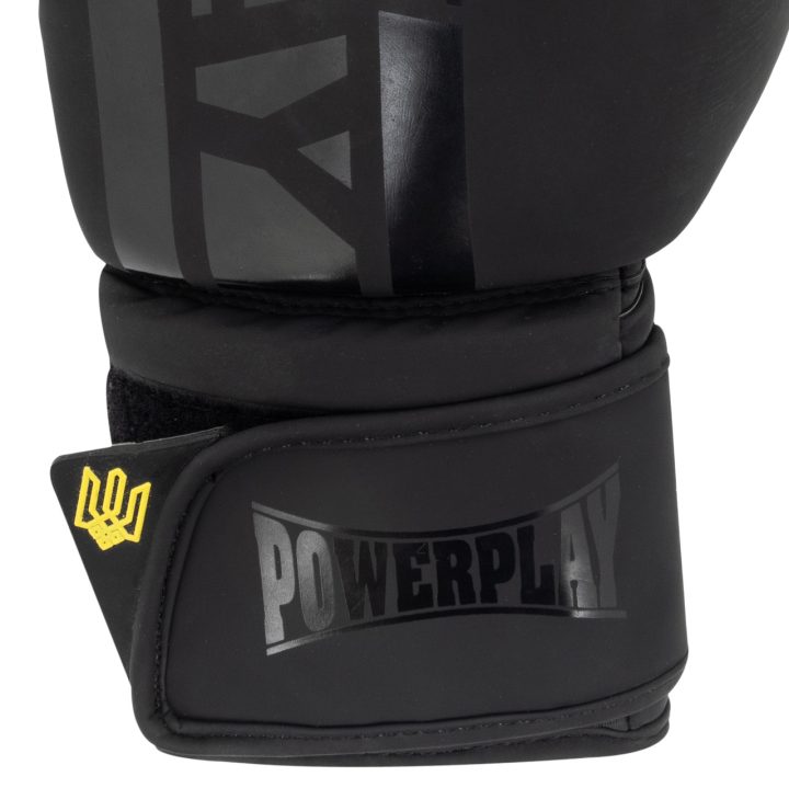 Боксерські рукавиці PowerPlay 3021 Ukraine Чорні 10 унцій - Зображення 7