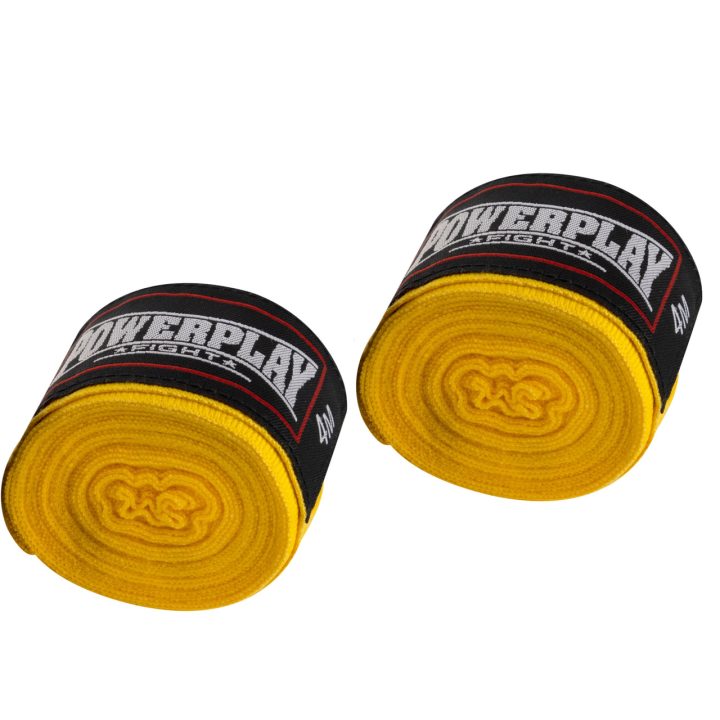 Бинти для боксу PowerPlay 3046 Жовті NYLON (3м) - Зображення 5