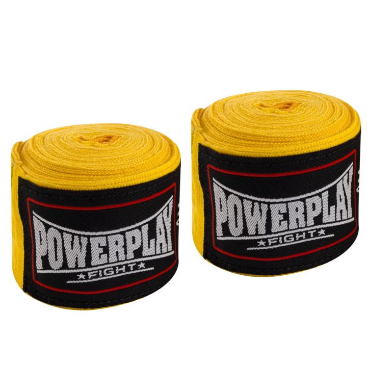 Бинти для боксу PowerPlay 3046 Жовті NYLON (3м) - Зображення 6