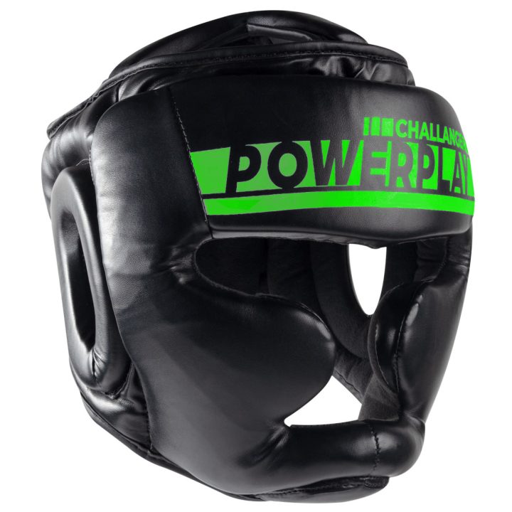 Боксерський шолом тренувальний PowerPlay 3048 Чорно-Зелений XL - Зображення 2