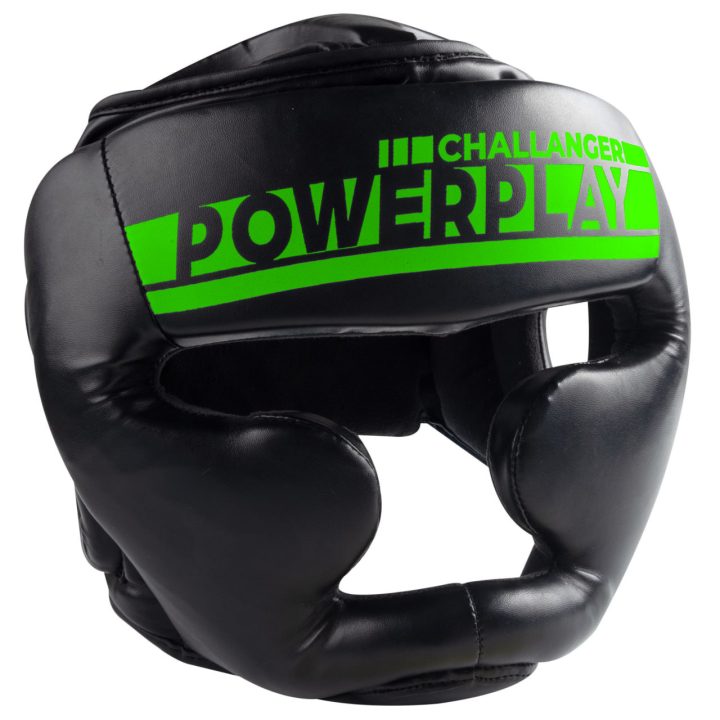 Боксерський шолом тренувальний PowerPlay 3048 Чорно-Зелений XL - Зображення 4