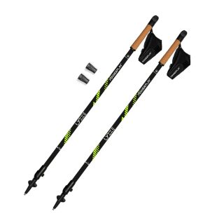 Палиці для скандинавської ходьби PowerPlay 9104 Lykke 80-135 см Black/Green (пара) - Зображення 2