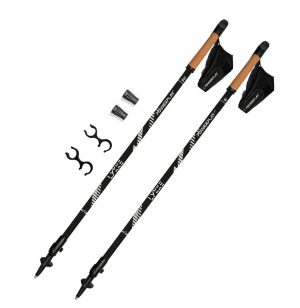 Палиці для скандинавської ходьби PowerPlay 9104 Lykke Black/White 80-135 см (пара) - Зображення 2