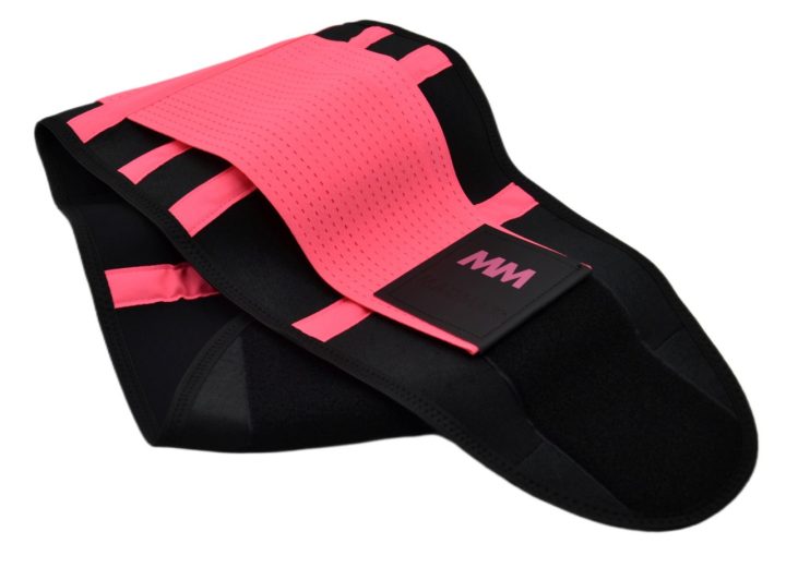 Пояс компресійний MadMax MFA-277 Slimming belt Black/neon pink L - Зображення 5