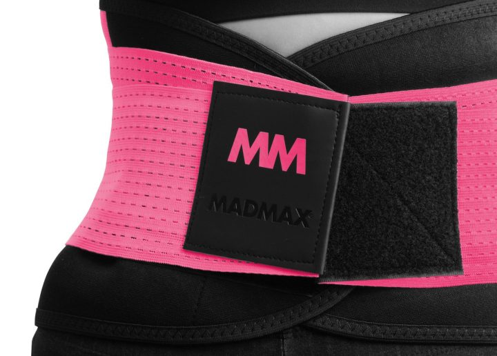Пояс компресійний MadMax MFA-277 Slimming belt Black/neon pink L - Зображення 2