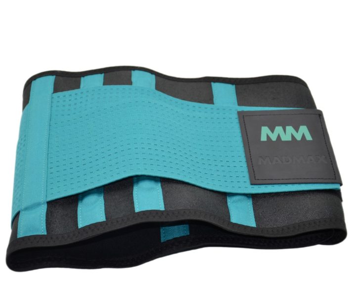 Пояс компресійний MadMax MFA-277 Slimming belt Black/turquoise L - Зображення 5