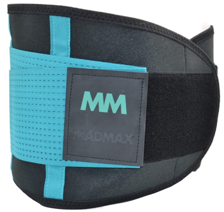 Пояс компресійний MadMax MFA-277 Slimming belt Black/turquoise L - Зображення 8