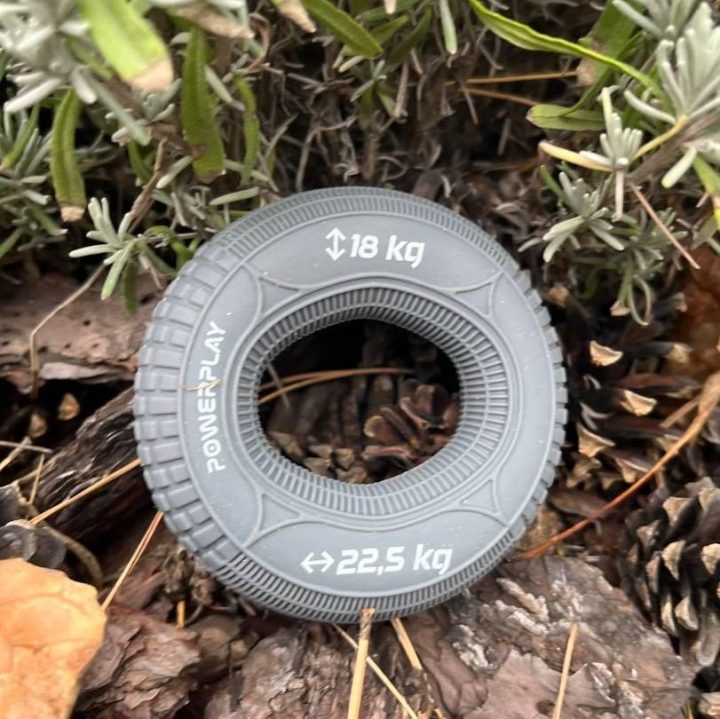 Еспандер кистьовий силіконовий PowerPlay PP-4330 Hand Grip Loops Medium 18-22,5 кг. Сірий - Зображення 5