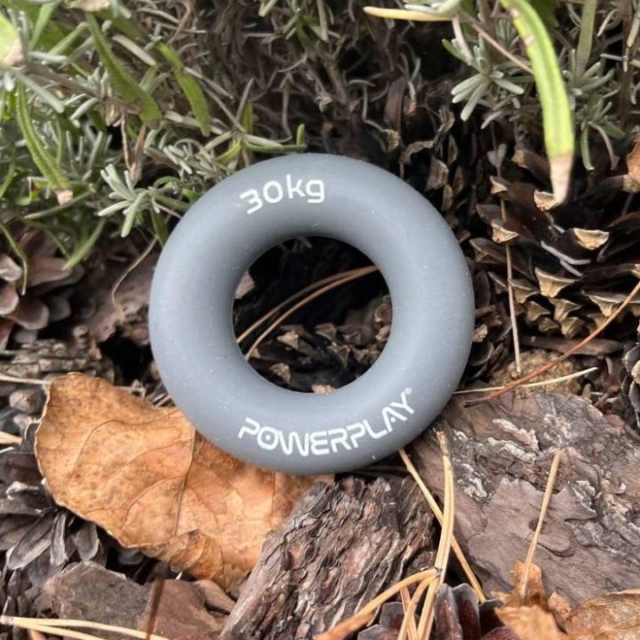 Еспандер кистьовий силіконовий PowerPlay PP-4324 Hand Grip Ring X-Hard 30 кг. Сірий - Зображення 6
