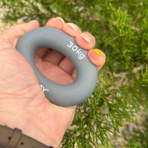 Еспандер кистьовий силіконовий PowerPlay PP-4324 Hand Grip Ring X-Hard 30 кг. Сірий - Зображення 10