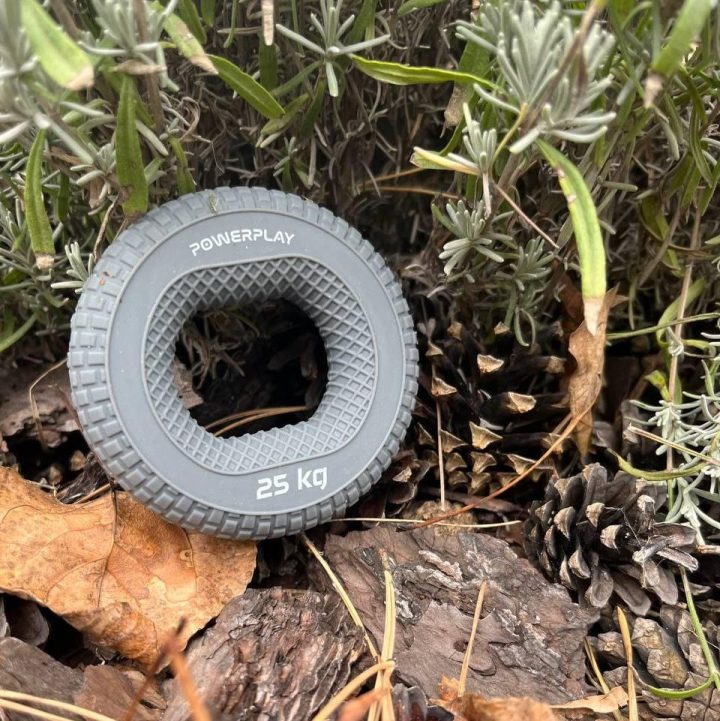 Еспандер кистьовий силіконовий PowerPlay PP-4333 Hand Grip Large 25 кг. Сірий - Зображення 3