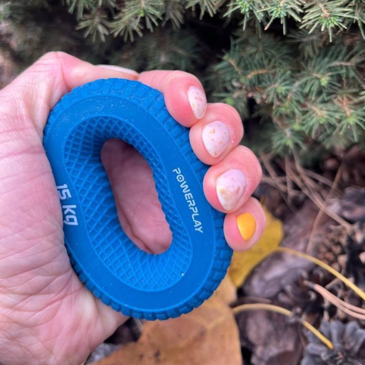 Еспандер кистьовий силіконовий PowerPlay PP-4333 Hand Grip Light 15 кг. Синій - Зображення 4