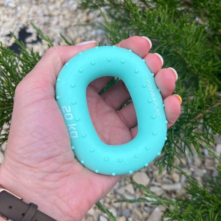 Еспандер кистьовий силіконовий PowerPlay PP-4337 Hand Grip Medium 20 кг. Зелений - Зображення 3