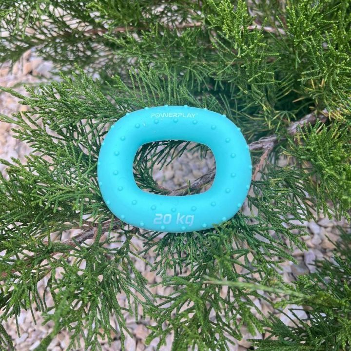 Еспандер кистьовий силіконовий PowerPlay PP-4337 Hand Grip Medium 20 кг. Зелений - Зображення 8