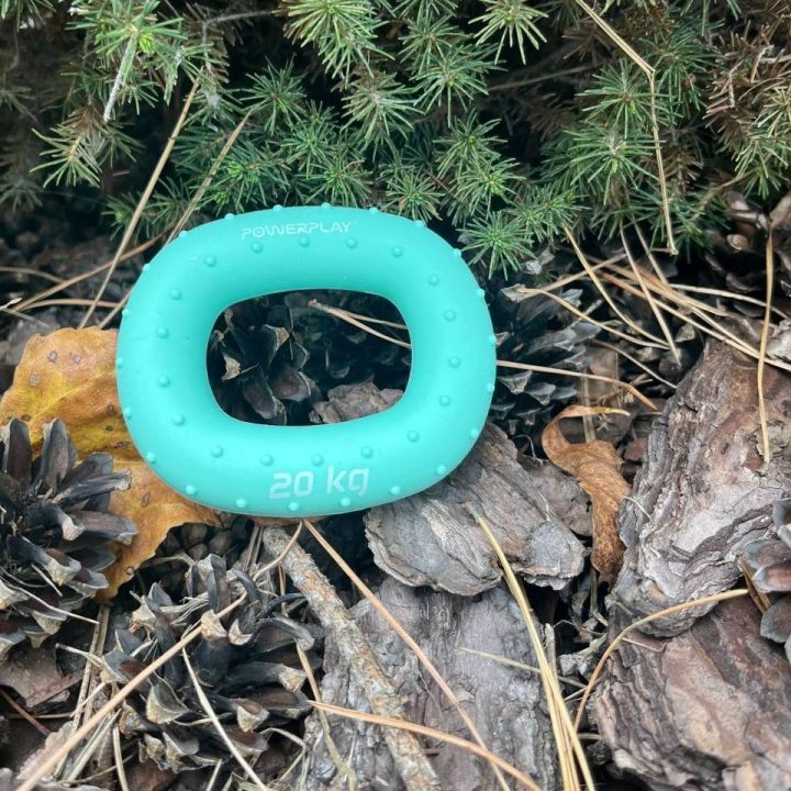 Еспандер кистьовий силіконовий PowerPlay PP-4337 Hand Grip Medium 20 кг. Зелений - Зображення 7