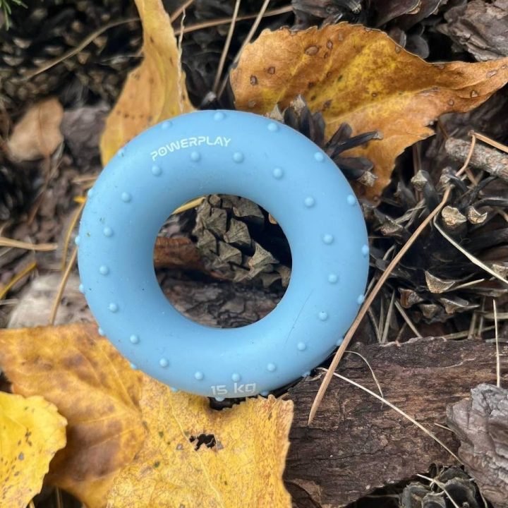 Еспандер кистьовий силіконовий PowerPlay PP-4338 Hand Grip Light 15 кг. Блакитний - Зображення 7