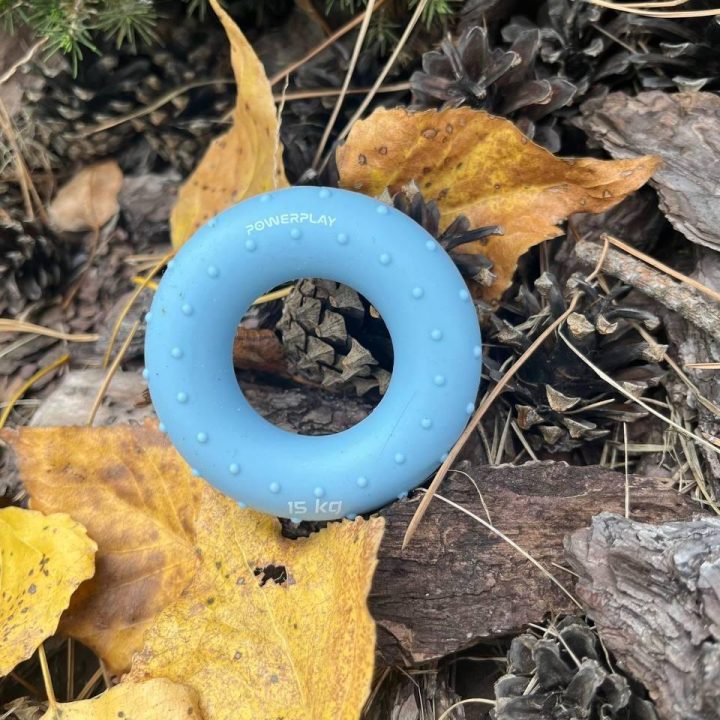 Еспандер кистьовий силіконовий PowerPlay PP-4338 Hand Grip Light 15 кг. Блакитний - Зображення 10