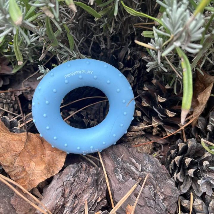 Еспандер кистьовий силіконовий PowerPlay PP-4338 Hand Grip Light 15 кг. Блакитний - Зображення 5