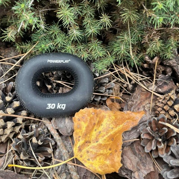 Еспандер кистьовий силіконовий PowerPlay PP-4336 Hand Grip Hard 30 кг. Чорний - Зображення 5