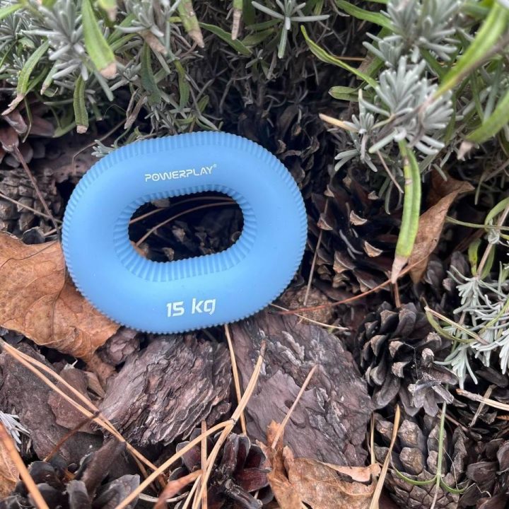 Еспандер кистьовий силіконовий PowerPlay PP-4336 Hand Grip Light 15 кг. Блакитний - Зображення 5