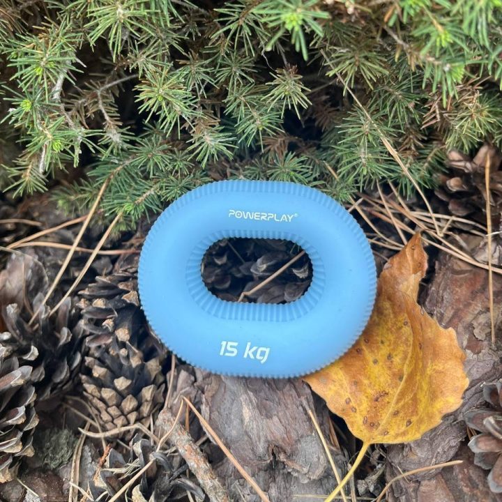 Еспандер кистьовий силіконовий PowerPlay PP-4336 Hand Grip Light 15 кг. Блакитний - Зображення 6