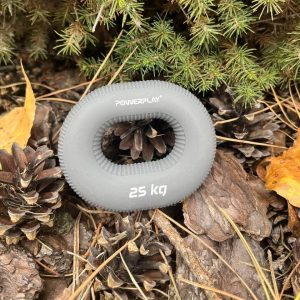 Еспандер кистьовий силіконовий PowerPlay PP-4336 Hand Grip Large 25 кг. Сірий - Зображення 5