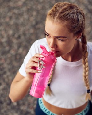 Шейкер спортивний SmartShake Slim 500ml Neon Pink - Зображення 4