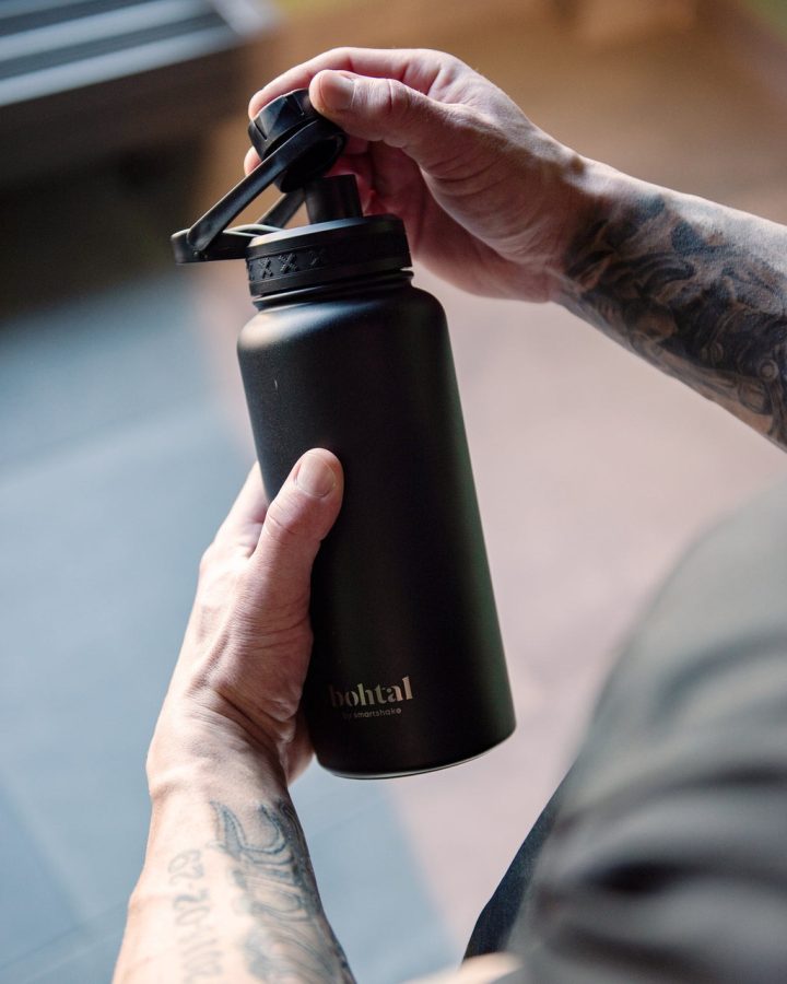 Пляшка для води металева Bohtal Insulated Sports Bottle 960 ml/32 oz Black - Зображення 4