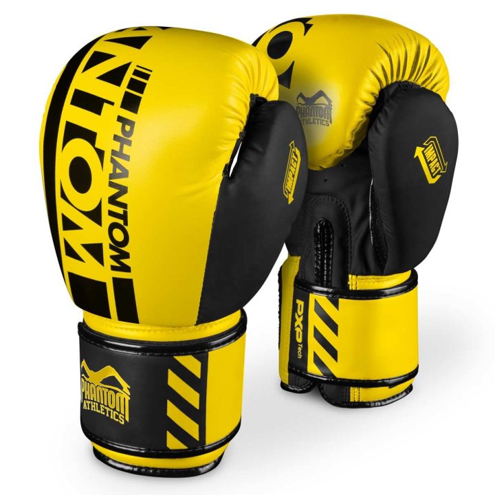 Боксерські рукавиці Phantom APEX Neon Yellow 12 унцій (капа в подарунок) - Зображення 2