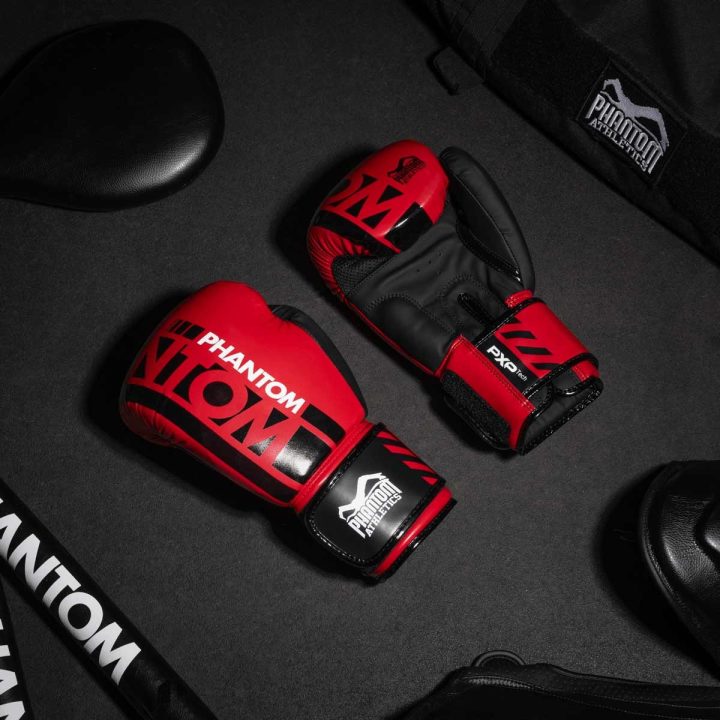 Боксерські рукавиці Phantom APEX Red 12 унцій (Бинти 4м. в подарунок) - Зображення 5