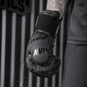 Боксерські рукавиці Phantom APEX Velcro Black 12 унцій (Бинти 4м. в подарунок) - Зображення 7
