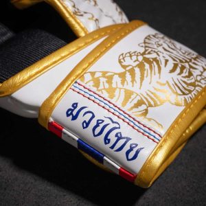 Рукавиці для ММА Phantom Muay Thai White Gold L/XL (капа в подарунок) - Зображення 8