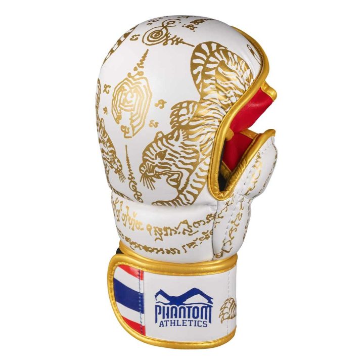 Рукавиці для ММА Phantom Muay Thai White Gold L/XL (капа в подарунок) - Зображення 3
