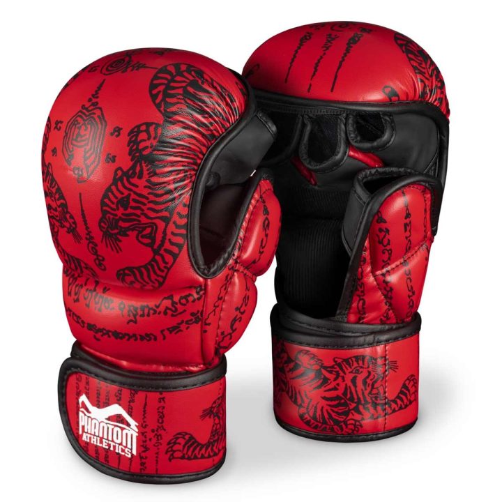 Рукавиці для ММА Phantom Muay Thai Red L/XL (капа в подарунок) - Зображення 2